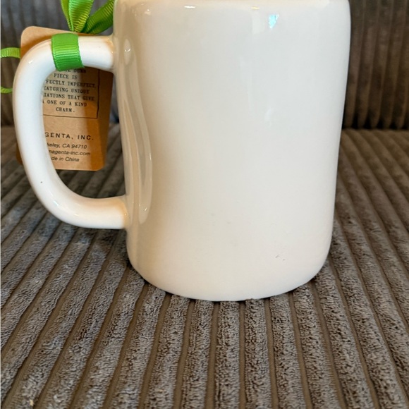 Rae Dunn Lucky Mug - White with Green Shamrock - Picture 2 of 5